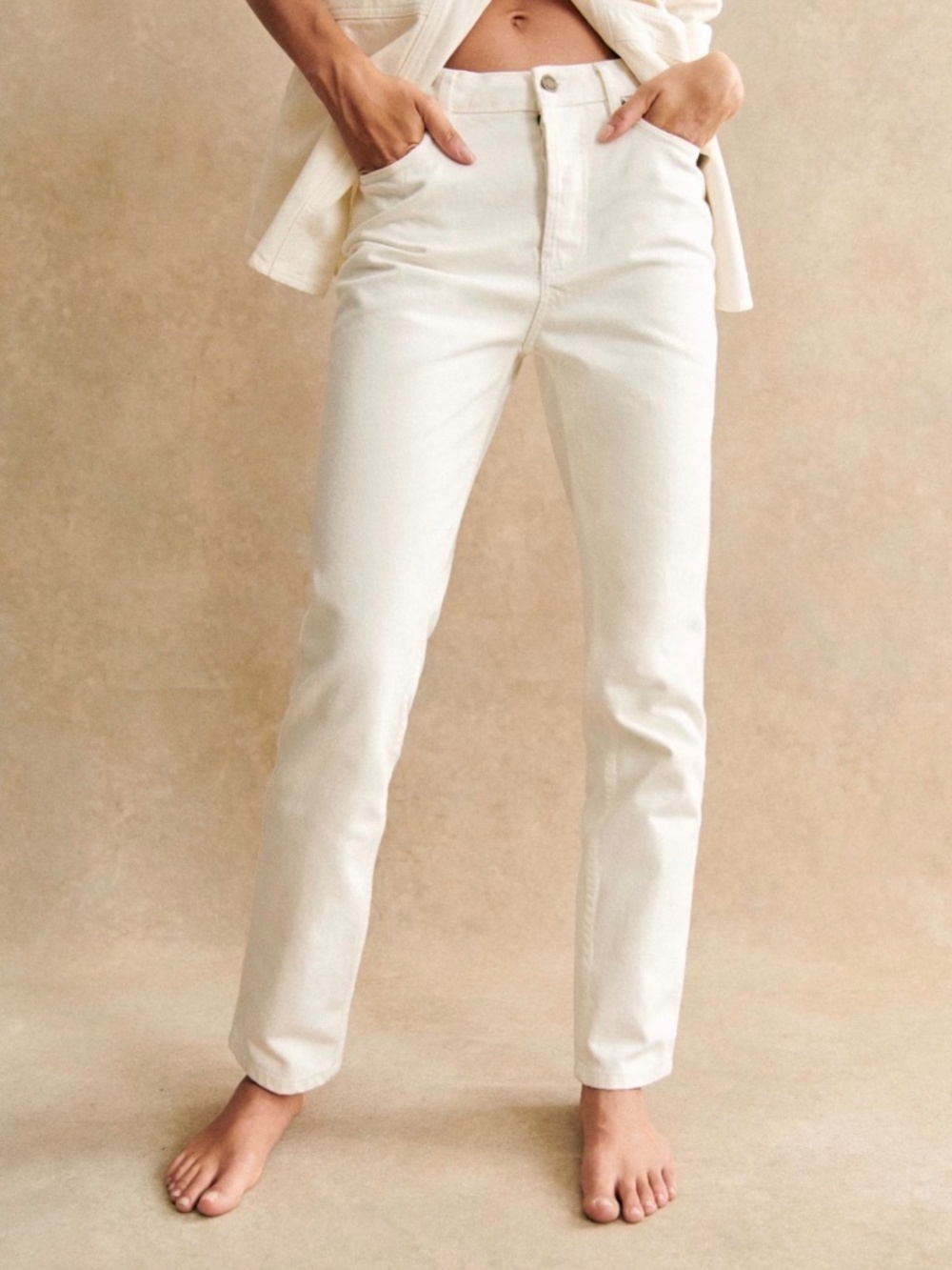 Sezane Brut Sexy Ecru - Tall - Size 6